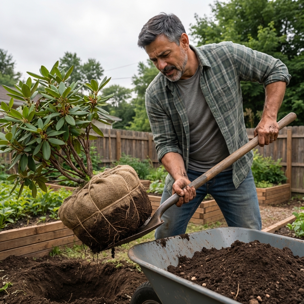 Transplanting Rhododendrons