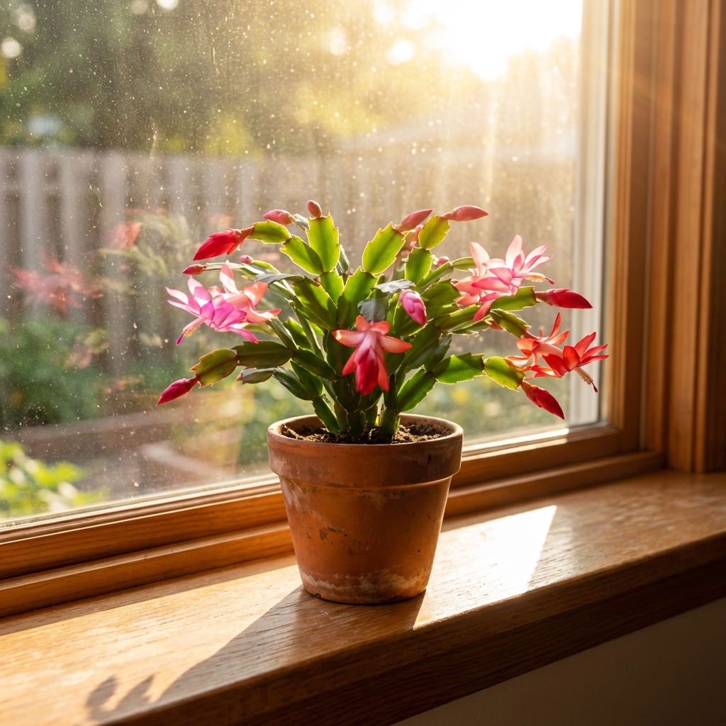 Seasonal Watering for Christmas Cactus