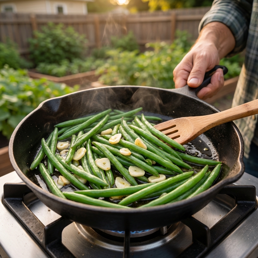Garlic Sautéed Green Beans (Crisp, Fast, and Full of Flavor)