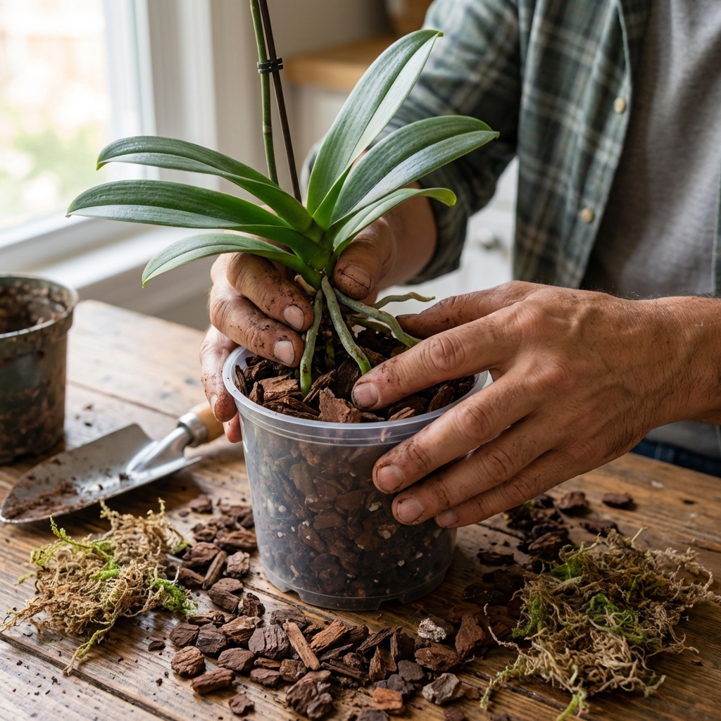 Organic Orchid Repotting Quick Tips
