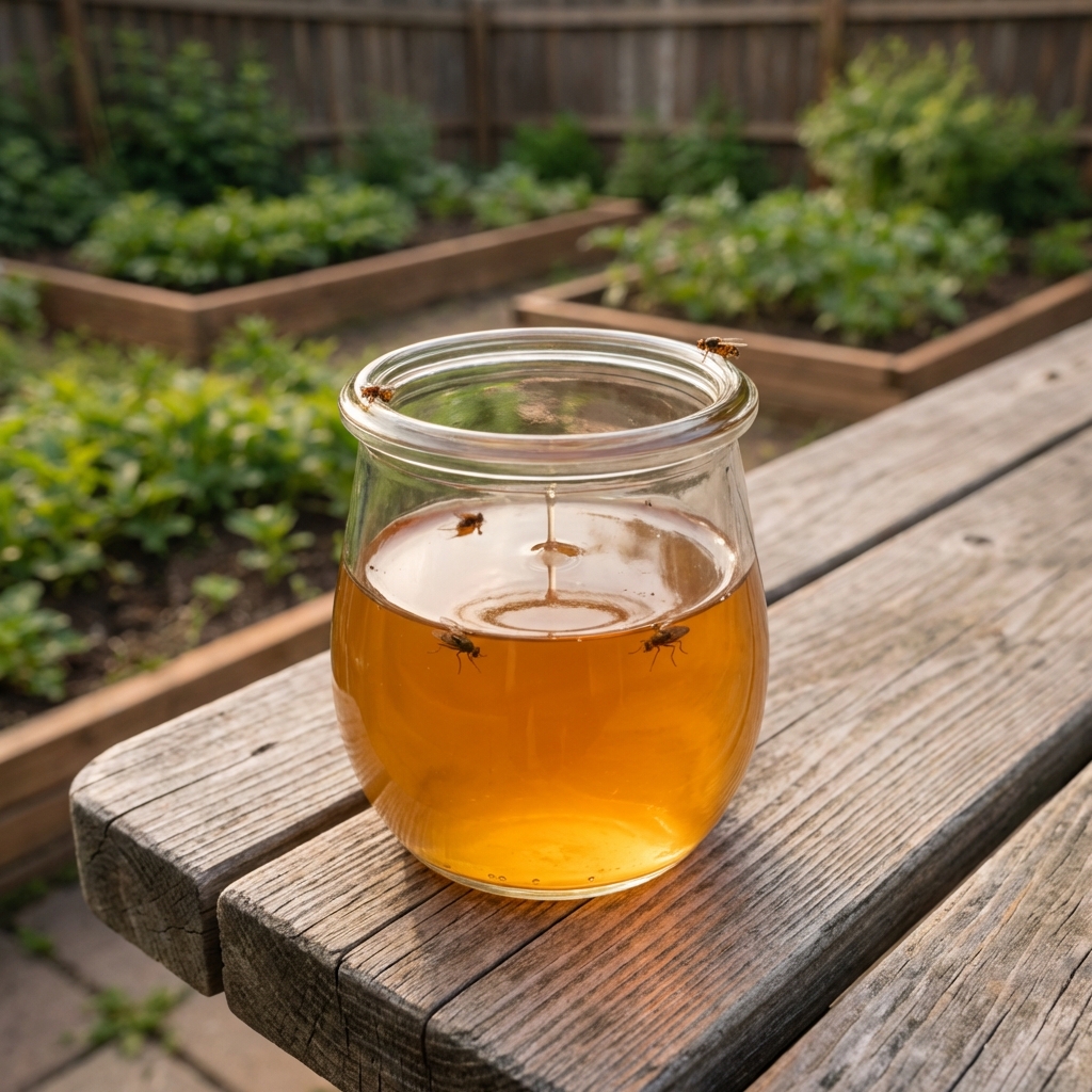 Fruit Flies in the Garden: Vinegar Traps That Work